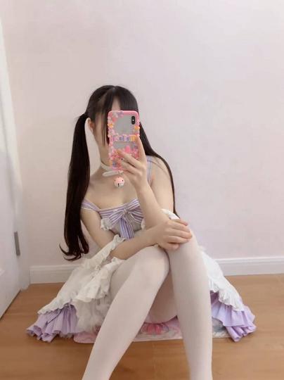 蔡小熊七七小野樱双马尾小萝莉尤物白虎白丝Lolita蔡小熊4