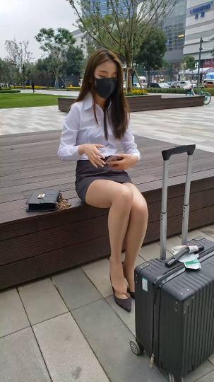 油亮肉丝OL包臀裙5~1