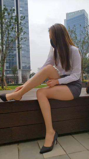 油亮肉丝OL包臀裙4~1